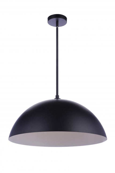 Craftmade Sculptural Statement Pendants 23.25 Inch Diameter Sculptural Statement Dome Pendant in Flat Black Model: P1000FB-LED