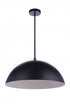 Craftmade Sculptural Statement Pendants 23.25 Inch Diameter Sculptural Statement Dome Pendant in Flat Black Model: P1000FB-LED