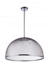Craftmade Sculptural Statement Pendants 24.25 Inch Diameter Sculptural Statement Metal Mesh Dome Pendant in Brushed Polished Nickel Model: P1005BNK-LED