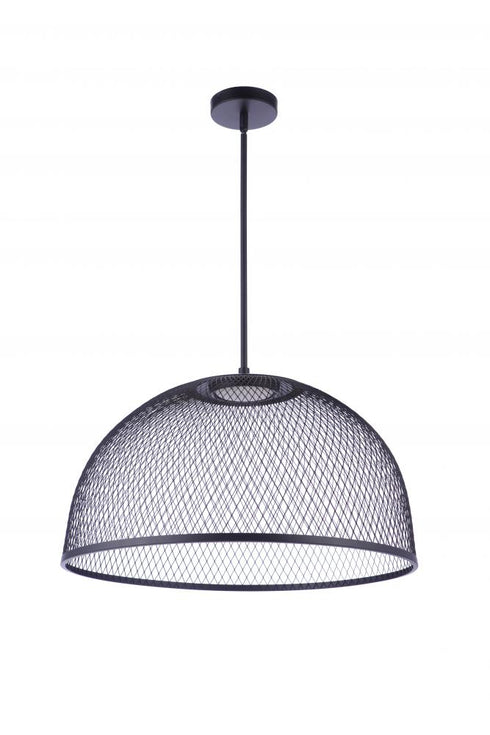 Craftmade Sculptural Statement Pendants 24.25 Inch Diameter Sculptural Statement Metal Mesh Dome Pendant in Brushed Polished Nickel Model: P1005BNK-LED