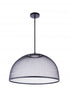 Craftmade Sculptural Statement Pendants 24.25 Inch Diameter Sculptural Statement Metal Mesh Dome Pendant in Brushed Polished Nickel Model: P1005BNK-LED