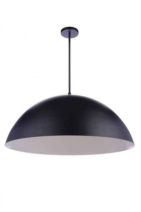 Craftmade Sculptural Statement Pendants 34.75 Inch Diameter Sculptural Statement Dome Pendant in Flat Black Model: P1001FB-LED