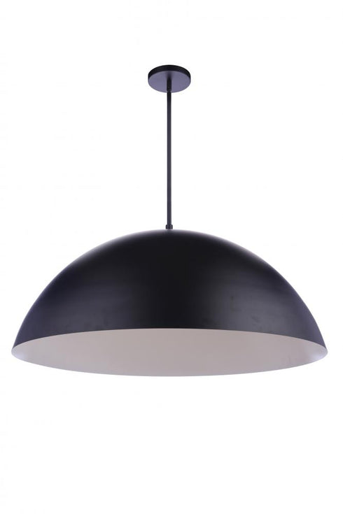 Craftmade Sculptural Statement Pendants 34.75 Inch Diameter Sculptural Statement Dome Pendant in Flat Black Model: P1001FB-LED