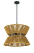 Craftmade Serena 6 Light Pendant in Chrome Walnut in Chrome / Walnut Finish Model: 58596-CHWAL