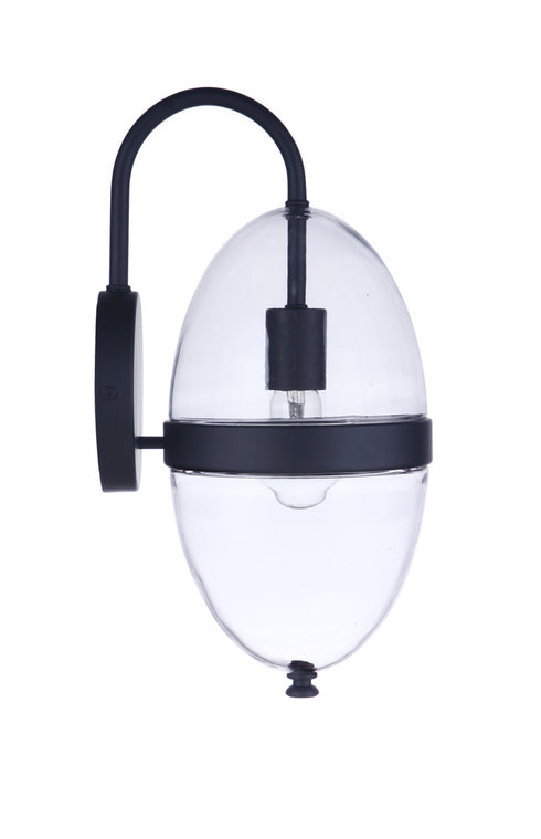 Craftmade Sivo 1 Light Medium Outdoor Wall Lantern in Midnight Model: ZA3514-MN