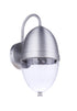 Craftmade Sivo 1 Light Medium Outdoor Wall Lantern in Satin Aluminum Model: ZA3524-SA