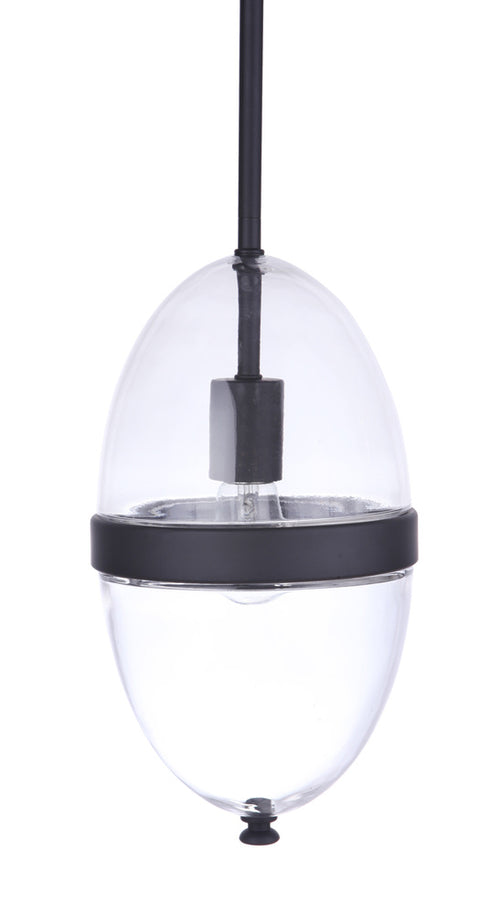Craftmade Sivo 1 Light Outdoor Pendant in Midnight Model: ZA3511-MN