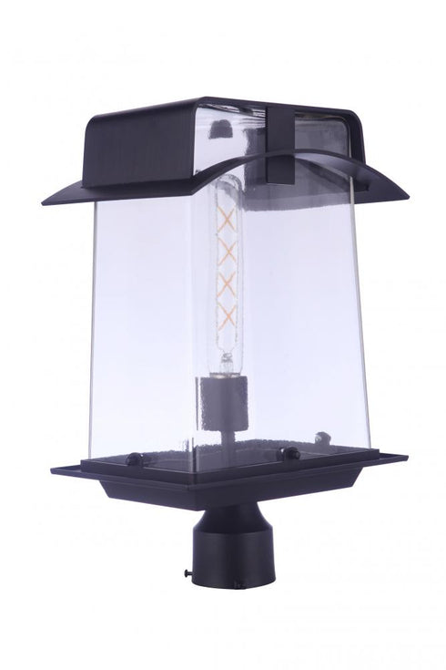 Craftmade Smithy 1 Light Outdoor Post in Aged Bronze Brushed Model: ZA6025-ABZ