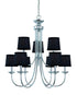 Craftmade Spencer 9 Light Chandelier in Chrome Finish Model: 26129-CH