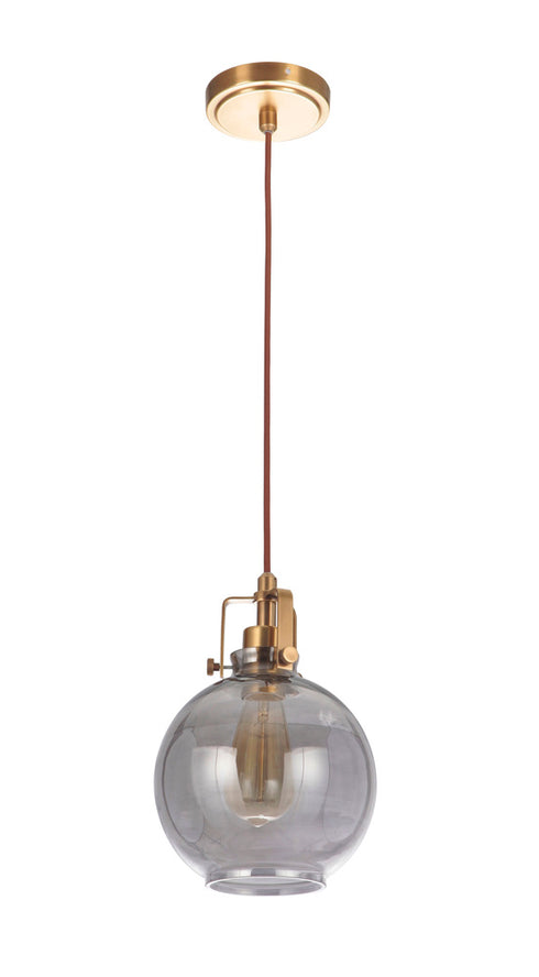 Craftmade State House 1 Light Mini Pendant in Vintage Brass Finish Model: P830VB1