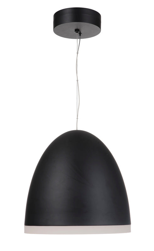 Craftmade Studio 1 Light LED Pendant in Flat Black Finish Model: 51190-FB-HUE