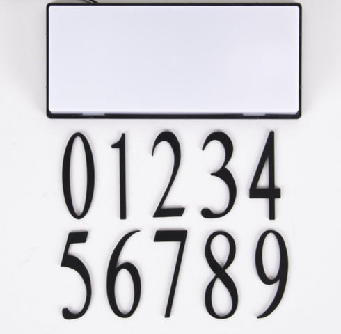 Craftmade Surface Mount Address Plaque Number 6 in Flat Black Finish Model: AP-6-FB