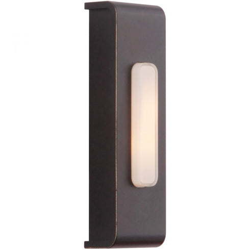 Craftmade Surface Mount LED Lighted Push Button Waterfall Edge Rectangle in Antique Bronze Model: PB5001-AZ