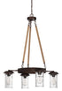 Craftmade Thornton 4 Light Up Chandelier in Aged Bronze Brushed Finish Model: 36124-ABZ