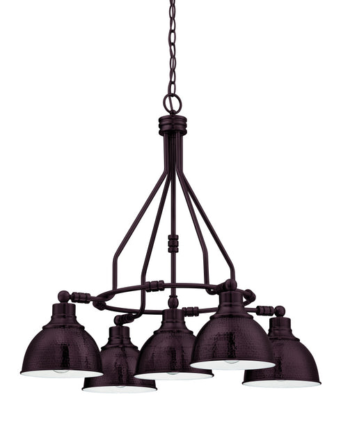 Craftmade Timarron 5 Light Down Chandelier in Aged Bronze Brushed Model: 35925-ABZ