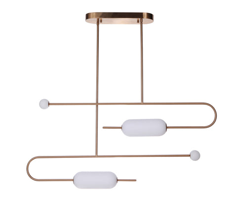 Craftmade Tuli LED Island in Flat Black Model: 53874-FB-LED