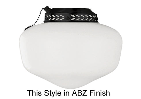 Craftmade Universal Bowl Light Kit 1 Light Universal Fan Light Kit in Aged Bronze Brushed Finish Model: ELK1ABZ-W