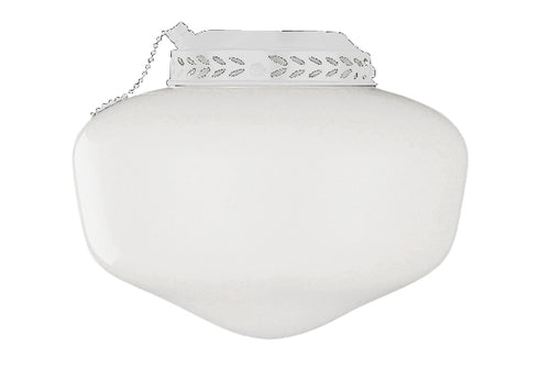 Craftmade Universal Bowl Light Kit 1 Light Universal Fan Light Kit in White Finish Model: ELK1WW-W