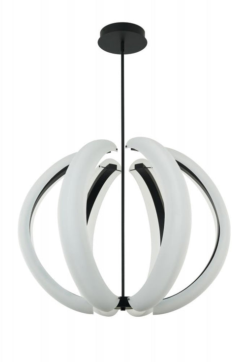 Craftmade Unwind Large LED Pendant in Flat Black Model: 58891-FB-LED