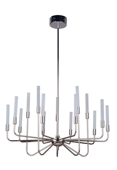 Craftmade Valdi 15 Light Chandelier in Polished Nickel Finish Model: 49615-PLN-LED