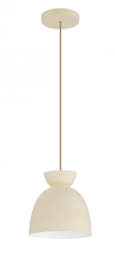 Craftmade Ventura Dome 1 Light Mini Pendant in Baked Clay Model: 59191-BCY