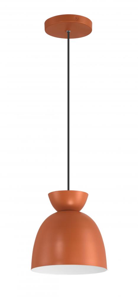Craftmade Ventura Dome 1 Light Mini Pendant in Baked Clay Model: 59191-BCY
