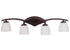 Craftmade Viewpoint 4 Light Vanity in Oiled Bronze Gilded Finish Model: 14035OBG4-WG