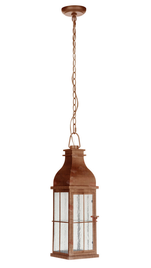 Craftmade Vincent 1 Light Medium LED Pendant in Weathered Copper Finish Model: ZA1811-WC-LED