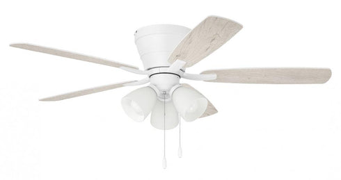 Craftmade Wheeler 52 3-Light 52 Inch Wheeler 3 Light in Brushed Polished Nickel With Driftwoo Walnut Blades Model: WHL52BNK5C3
