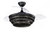 Craftmade Whiskey 42 Hidden Blades 42 Inch Whiskey in Flat Black With Clear Acrylic Blades Model: WHS42FBGW3