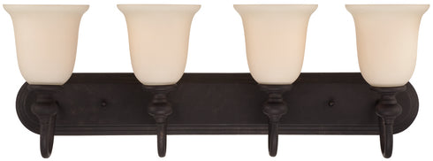 Craftmade Willow Park 4 Light Vanity in Gothic Bronze Finish Model: 28504-GB