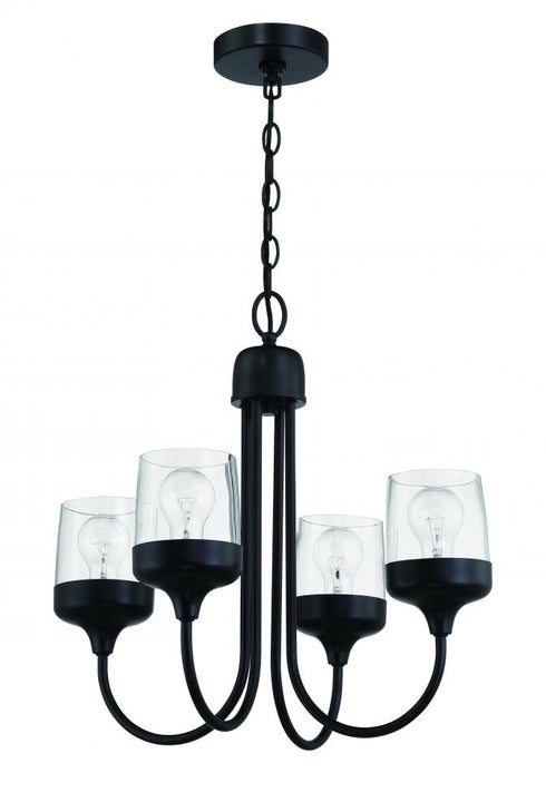 Craftmade Wrenn 4 Light Chandelier in Chrome Model: 58124-CH