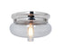 Craftmade Yorktown 1 Light Flushmount in Polished Nickel Finish Model: 35081-PLN