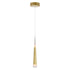 CWI Lighting Andes LED Down Mini Pendant With in Satin Gold Finish Model: 1103P5-1-602