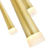 CWI Lighting Andes LED Multi Light Pendant With in Satin Gold Finish Model: 1103P40-36-602