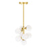 CWI Lighting Arya 8 Light Pendant With Satin Gold Finish Model: 1020P12-8-602