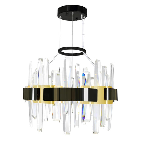 CWI Lighting Aya LED Integrated Pearl Black Chandelier Model: 1592P18-612
