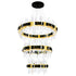 CWI Lighting Aya LED Integrated Pearl Black Chandelier Model: 1592P32-3-612