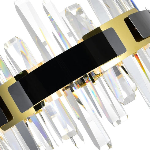 CWI Lighting Aya LED Integrated Pearl Black Chandelier Model: 1592P32-3-612