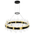 CWI Lighting Aya LED Integrated Pearl Black Chandelier Model: 1592P32-612
