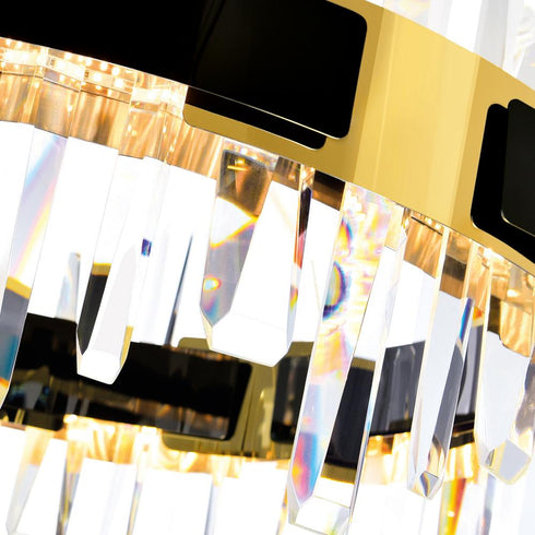 CWI Lighting Aya LED Integrated Pearl Black Chandelier Model: 1592P32-612