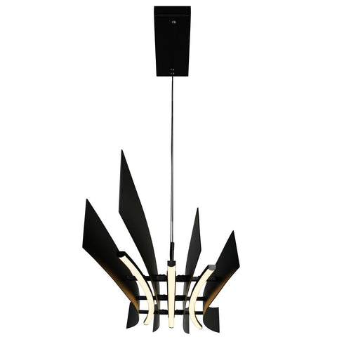 CWI Lighting Candora Integrated LED Black Chandelier Model: 1698P72-101