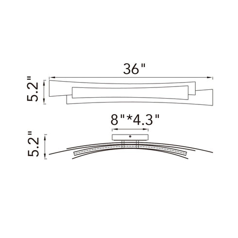 CWI Lighting Candora Integrated LED in Brass Vanity Light Model: 1698W36-624