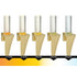 CWI Lighting Catania Integrated LED Satin Gold Wall Light Model: 1502W7-1-602
