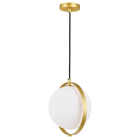 CWI Lighting Da Vinci 1 Light Mini Pendant With Brass Finish in Medallion Gold Finish Model: 1153P10-1-169
