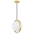 CWI Lighting Da Vinci 1 Light Mini Pendant With Brass Finish in Medallion Gold Finish Model: 1153P10-1-169