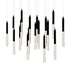 CWI Lighting Dragonswatch Integrated LED Black Chandelier Model: 1703P48-18-101-RC