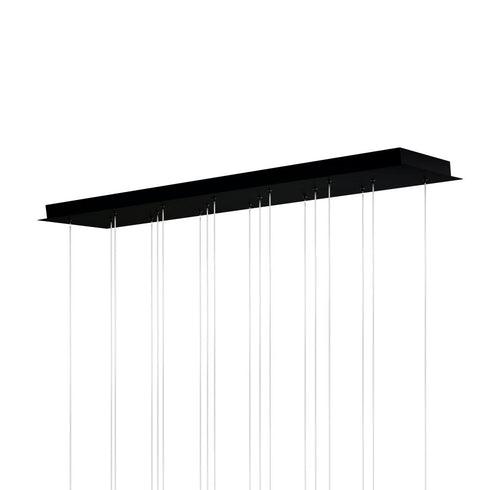 CWI Lighting Dragonswatch Integrated LED Black Chandelier Model: 1703P48-18-101-RC