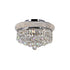 CWI Lighting Empire 3 Light Flush Mount With in Chrome Finish Model: 8001C12C
