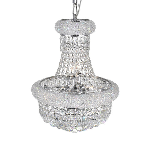 CWI Lighting Empire 6 Light Chandelier With in Chrome Finish Model: 8001P14C